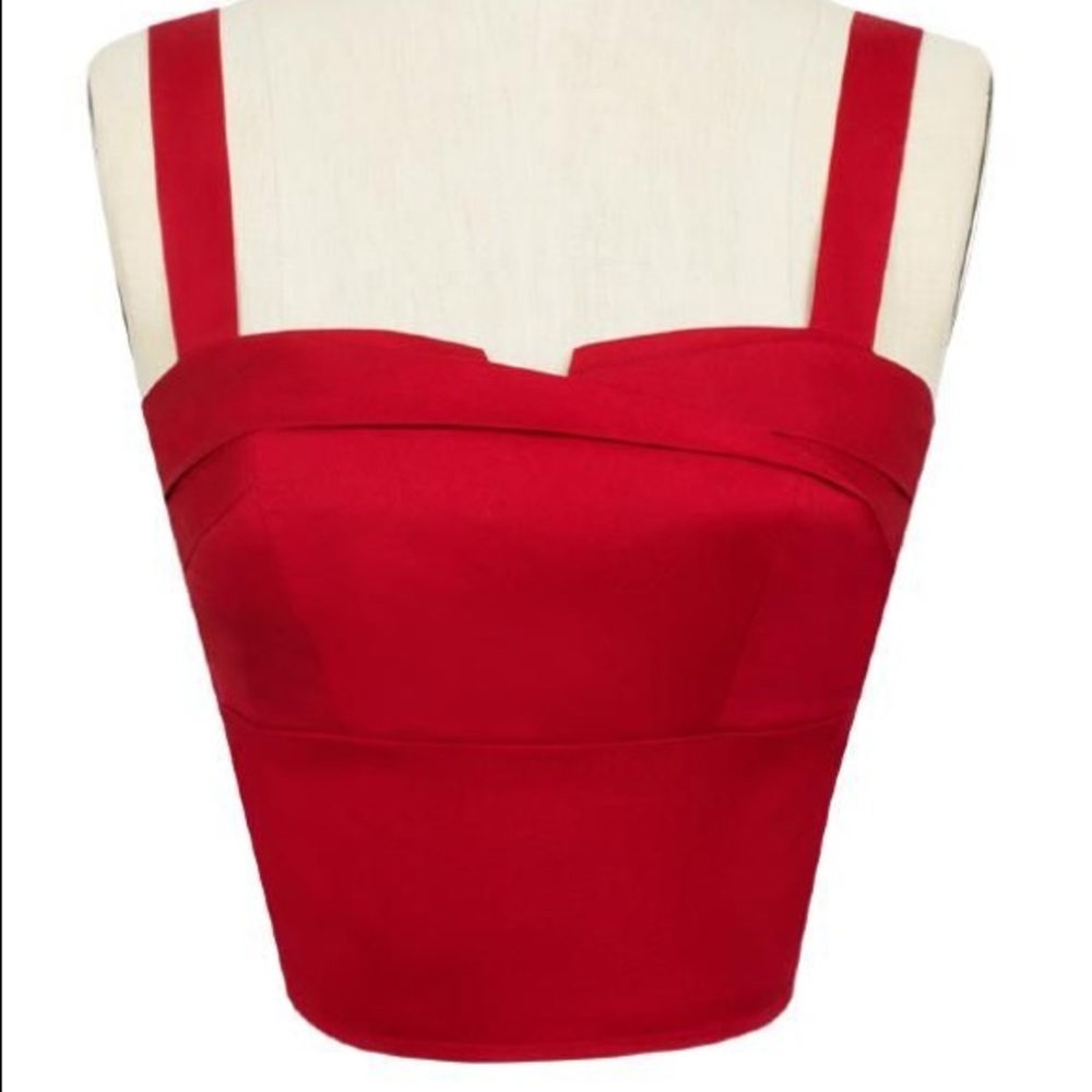 New Cotton Red Trixie Top, Small